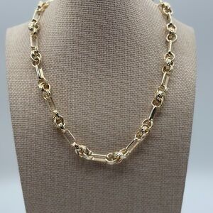 Gold Knots Link Chain Necklace - Women Jewelry